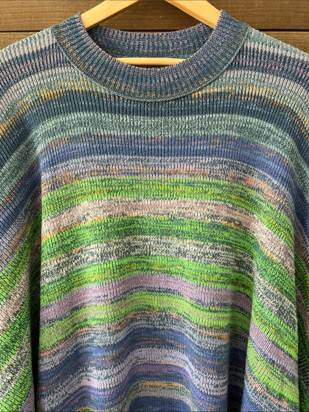 NWT Free People Women's Easy Street Space Dye Pullover Oversize Sweater Medium - Picture 4 of 8